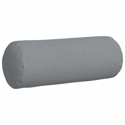 Cuscini a rullo 2 pcs Grigio chiaro Ã˜ 25 x 70 cm Tessuto