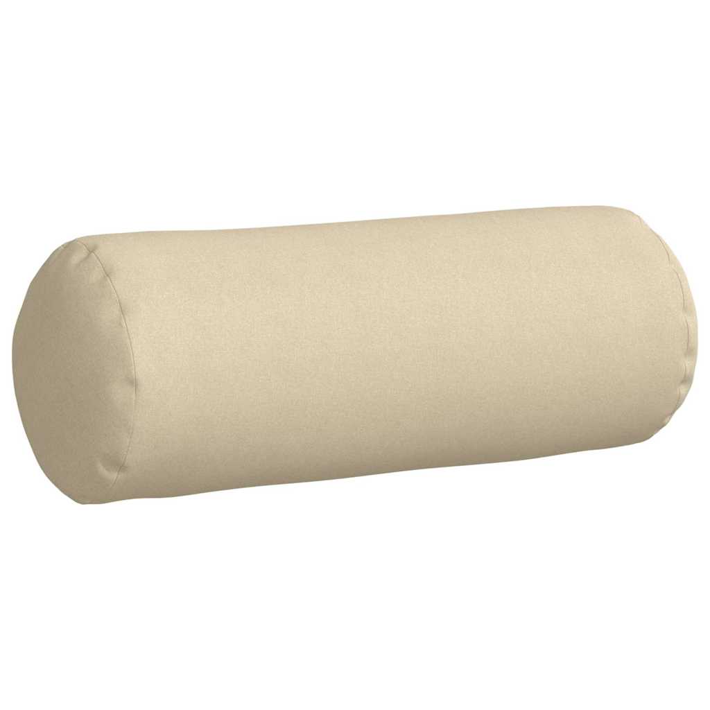 Cuscini a rullo 2 pcs Crema Ã˜ 25 x 70 cm Tessuto