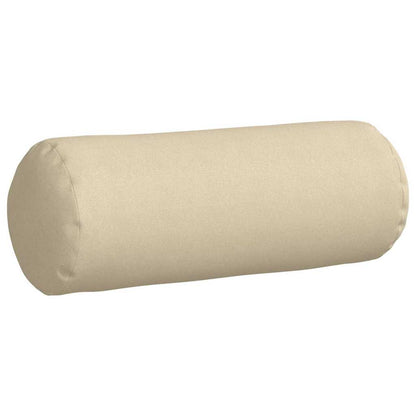 Cuscini a rullo 2 pcs Crema Ã˜ 25 x 70 cm Tessuto