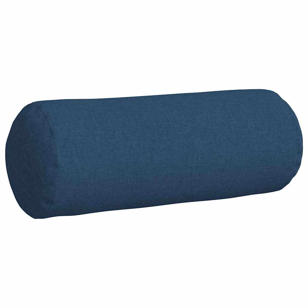 Cuscini a rullo 2 pcs Blu Ã˜ 25 x 70 cm Tessuto