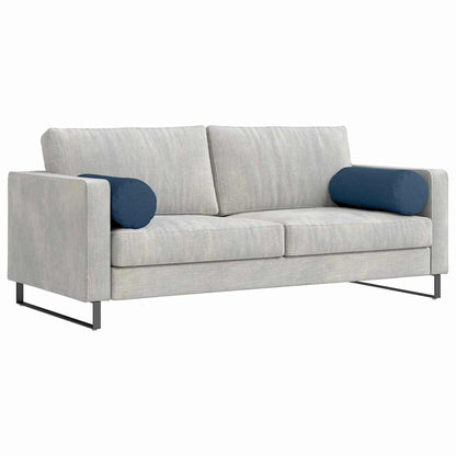 Cuscini a rullo 2 pcs Blu Ã˜ 25 x 70 cm Tessuto