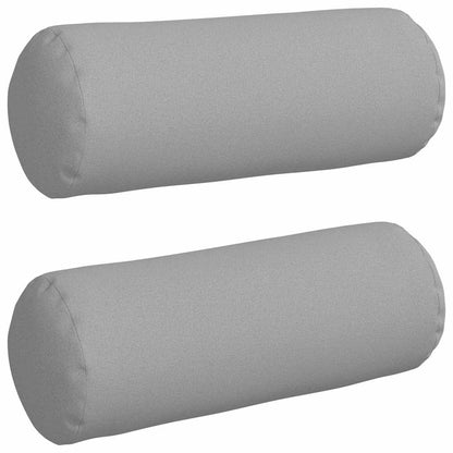 Cuscini a rullo 2 pcs Grigio Nuvola Ã˜ 25 x 70 cm Tessuto