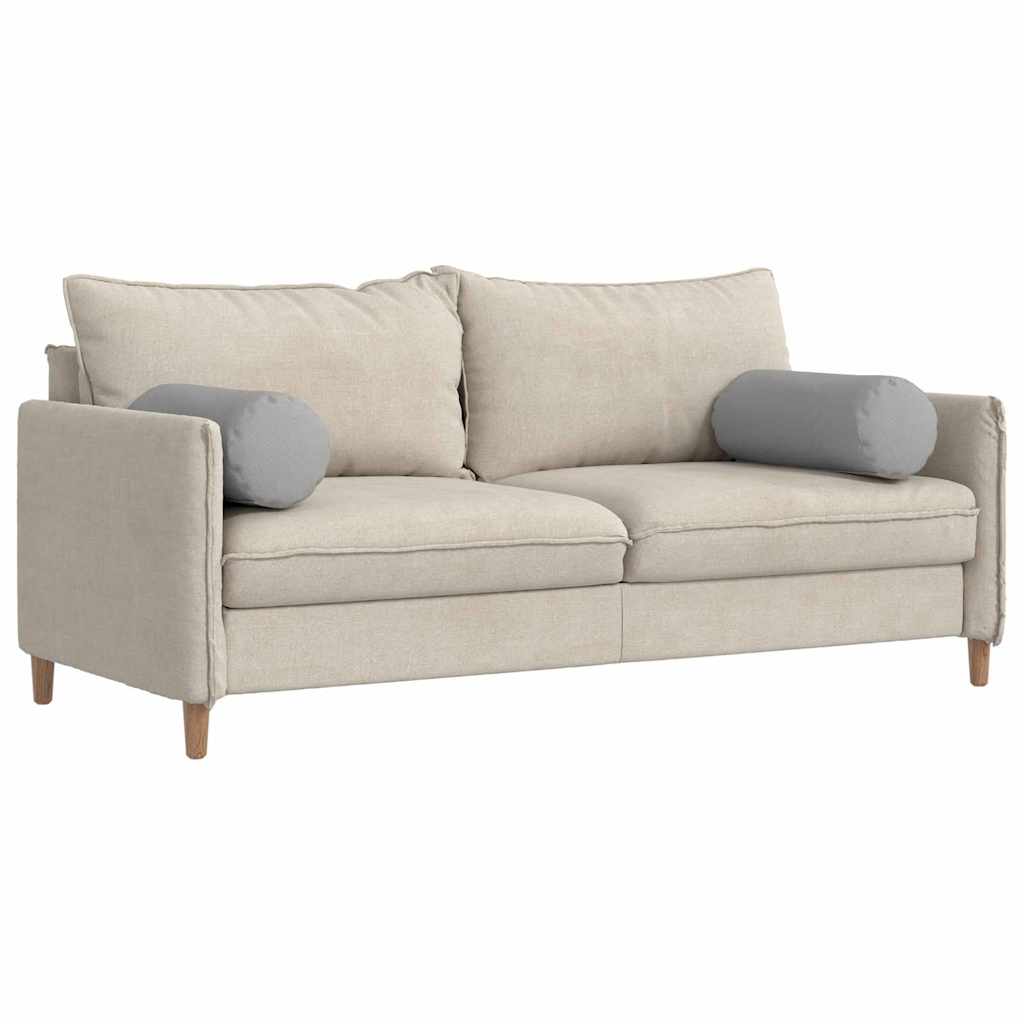Cuscini a rullo 2 pcs Grigio Nuvola Ã˜ 25 x 70 cm Tessuto