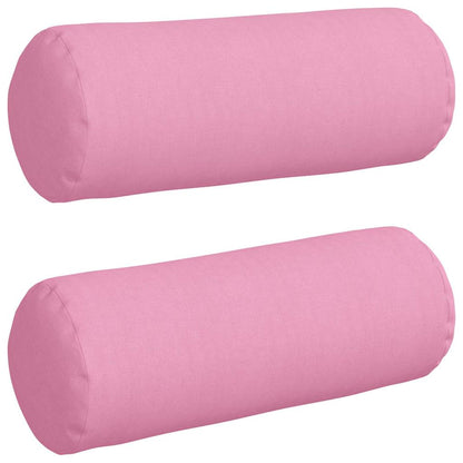 Cuscini a rullo 2 pcs Rosa Ã˜ 25 x 70 cm Tessuto