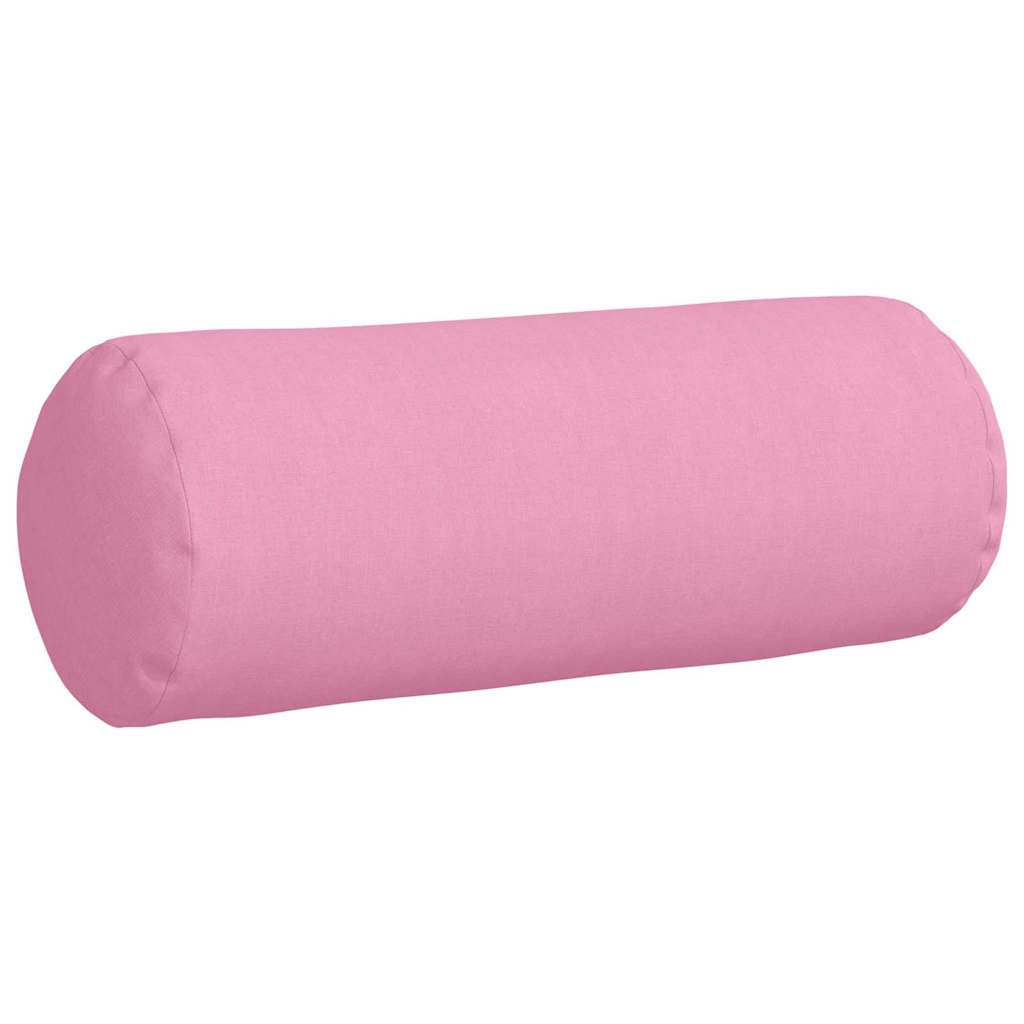 Cuscini a rullo 2 pcs Rosa Ã˜ 25 x 70 cm Tessuto