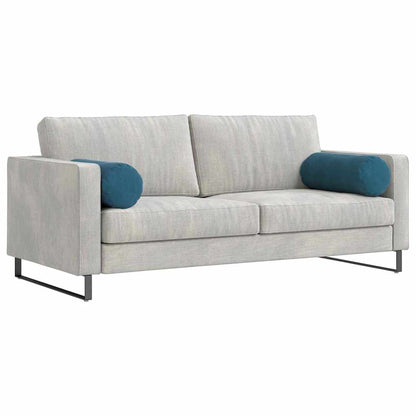 Cuscini a rullo 2 pcs Blu Ã˜ 25 x 70 cm Tessuto in Cords