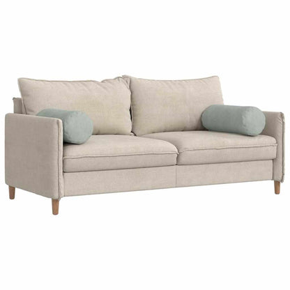 Cuscini a rullo 2 pcs Grigio chiaro Ã˜ 25 x 70 cm
