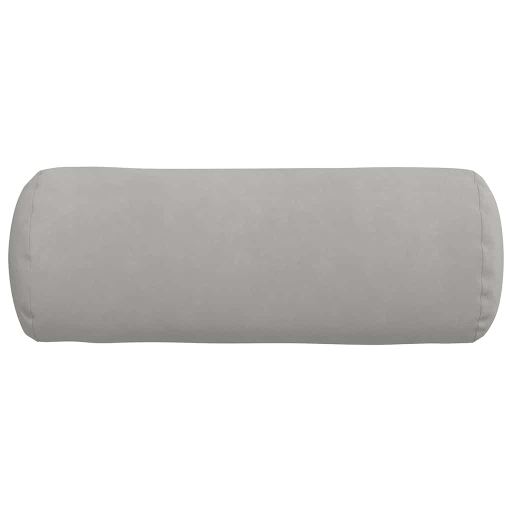 Cuscini a rullo 2 pcs Grigio chiaro Ã˜ 25 x 70 cm