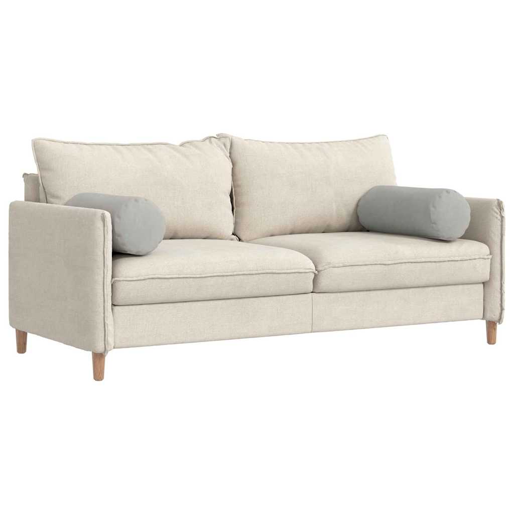 Cuscini a rullo 2 pcs Grigio chiaro Ã˜ 25 x 70 cm