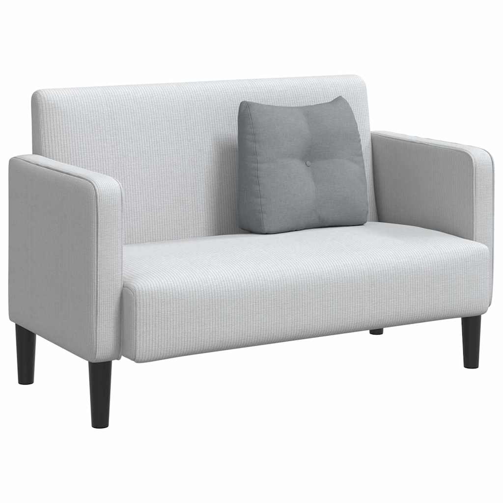 Cuscino per Schiena Grigio chiaro 45 x 24 x 50 cm Tessuto