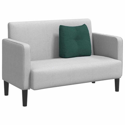 Cuscino per Schiena Verde Scuro 45 x 24 x 50 cm Tessuto