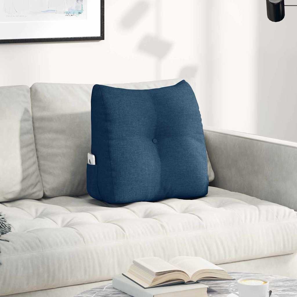 Cuscino per Schiena Blu 45 x 24 x 50 cm Tessuto