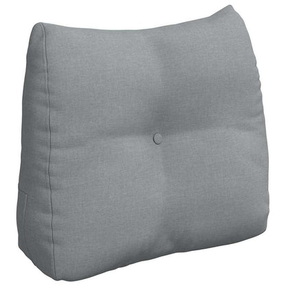 Cuscino per Schiena Grigio chiaro 60 x 24 x 50 cm Tessuto