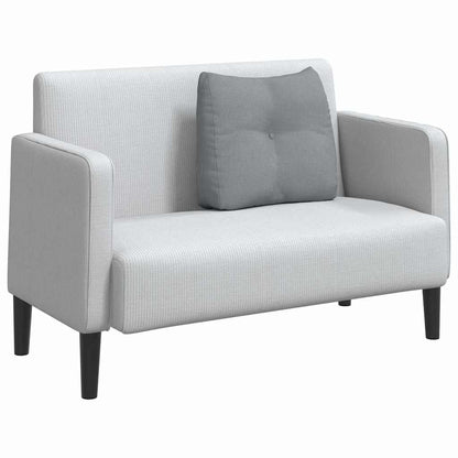 Cuscino per Schiena Grigio chiaro 60 x 24 x 50 cm Tessuto