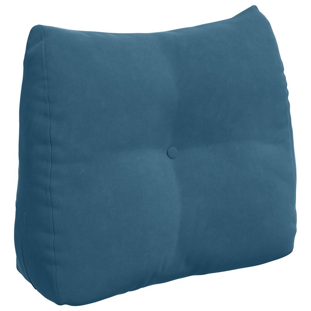 Cuscino per Schiena Blu 60 x 24 x 50 cm Velluto
