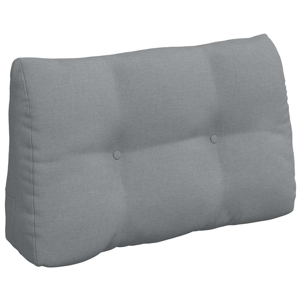 Cuscino per Schiena Grigio chiaro 80 x 24 x 50 cm Tessuto