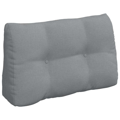 Cuscino per Schiena Grigio chiaro 80 x 24 x 50 cm Tessuto