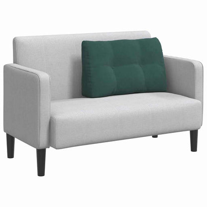 Cuscino per Schiena Verde Scuro 80 x 24 x 50 cm Velluto