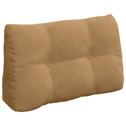 Cuscino per Schiena Marrone 80 x 24 x 50 cm Velluto