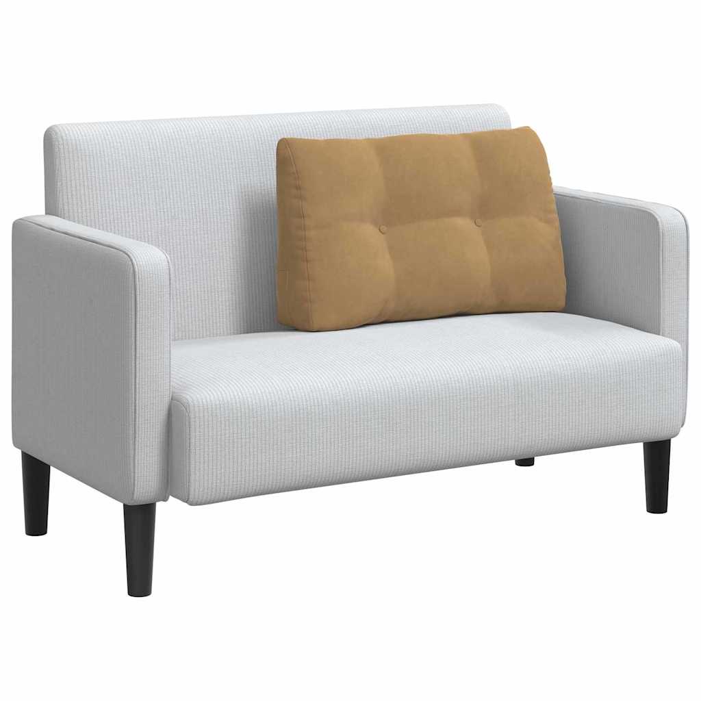 Cuscino per Schiena Marrone 80 x 24 x 50 cm Velluto