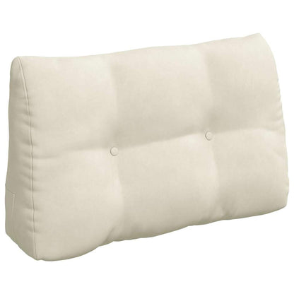 Cuscino per Schiena Crema 80 x 24 x 50 cm Velluto