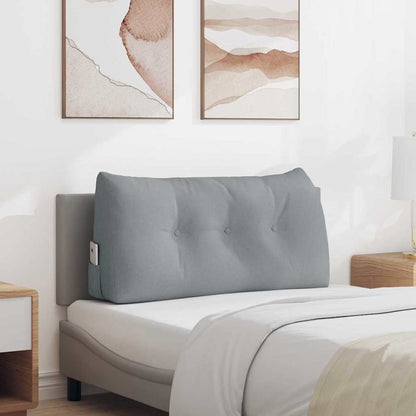 Cuscino per Schiena Grigio chiaro 100 x 24 x 50 cm Tessuto