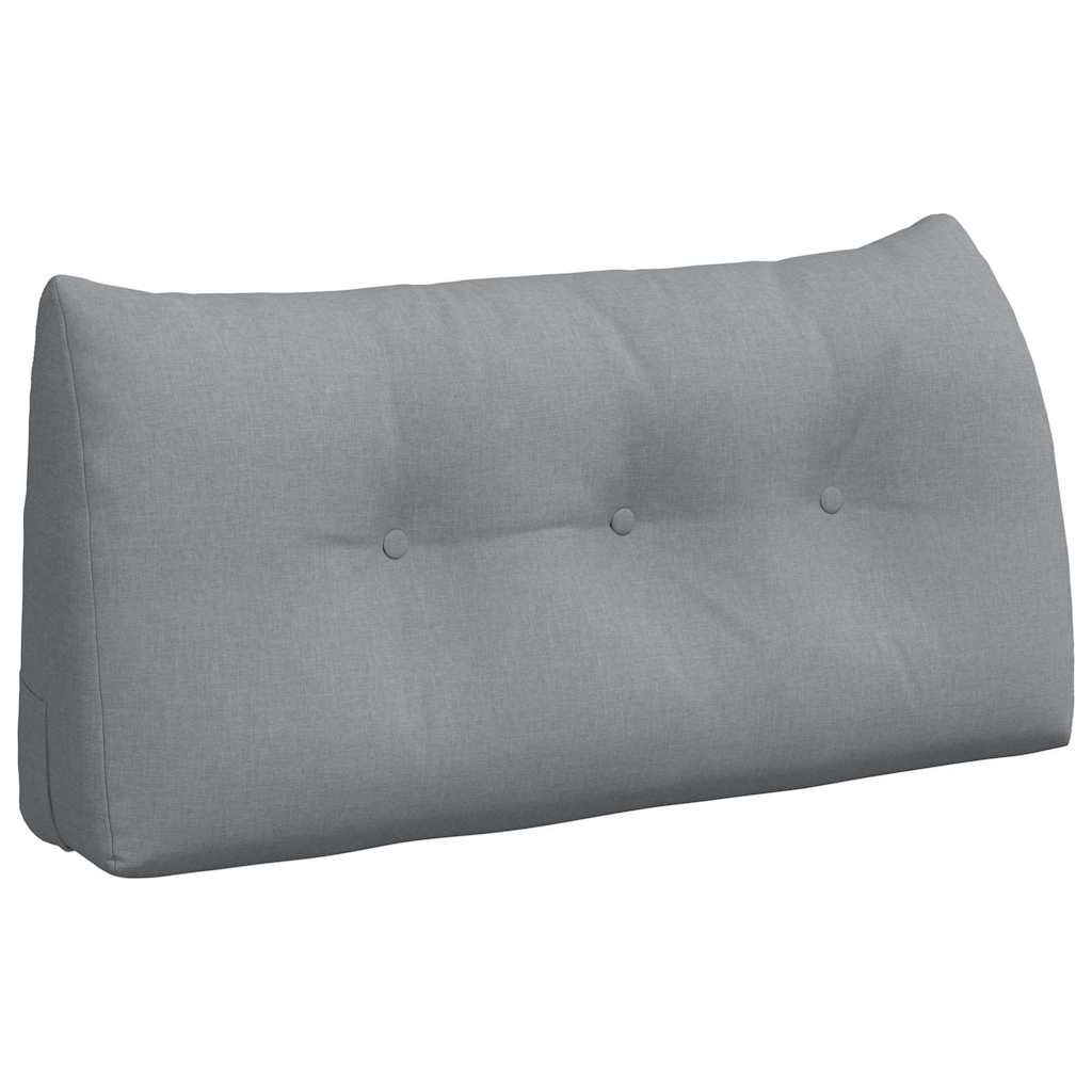 Cuscino per Schiena Grigio chiaro 100 x 24 x 50 cm Tessuto