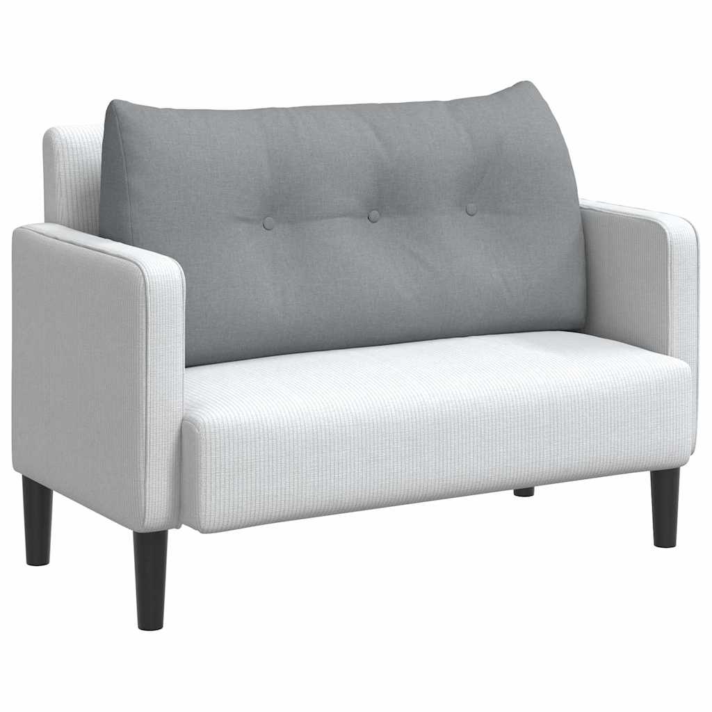 Cuscino per Schiena Grigio chiaro 100 x 24 x 50 cm Tessuto