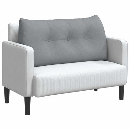 Cuscino per Schiena Grigio chiaro 100 x 24 x 50 cm Tessuto