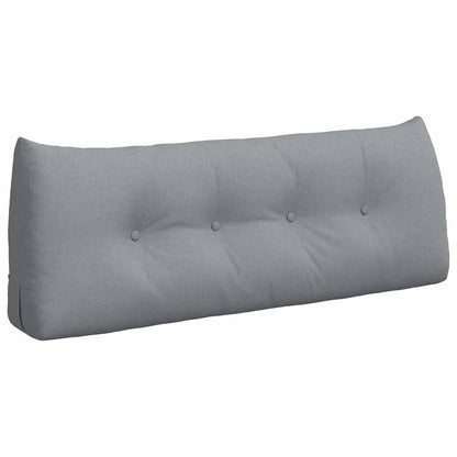 Cuscino per Schiena Grigio chiaro 120 x 24 x 50 cm Tessuto