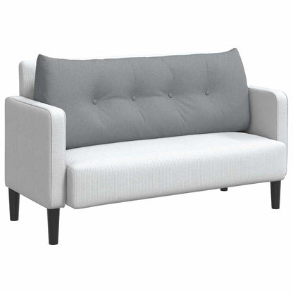 Cuscino per Schiena Grigio chiaro 120 x 24 x 50 cm Tessuto
