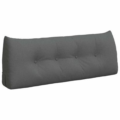 Cuscino per Schiena Grigio scuro 120 x 24 x 50 cm Tessuto