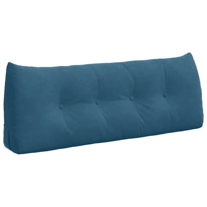 Cuscino per Schiena Blu 120 x 24 x 50 cm Velluto