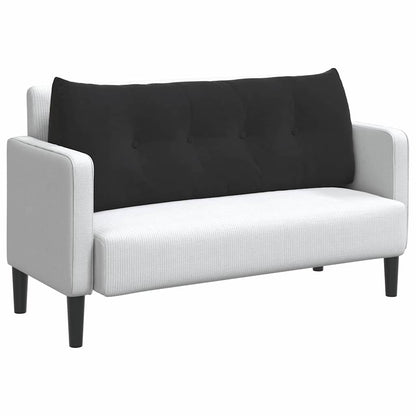 Cuscino per Schiena Nero 120 x 24 x 50 cm Velluto