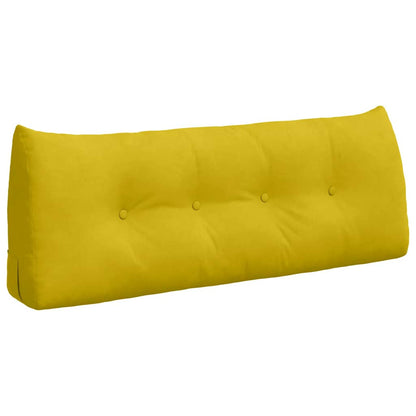 Cuscino per Schiena Giallo 120 x 24 x 50 cm Velluto
