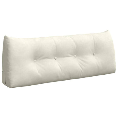 Cuscino per Schiena Crema 120 x 24 x 50 cm Velluto