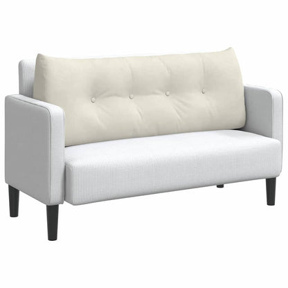 Cuscino per Schiena Crema 120 x 24 x 50 cm Velluto