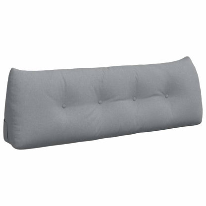 Cuscino per Schiena Grigio chiaro 140 x 24 x 50 cm Tessuto