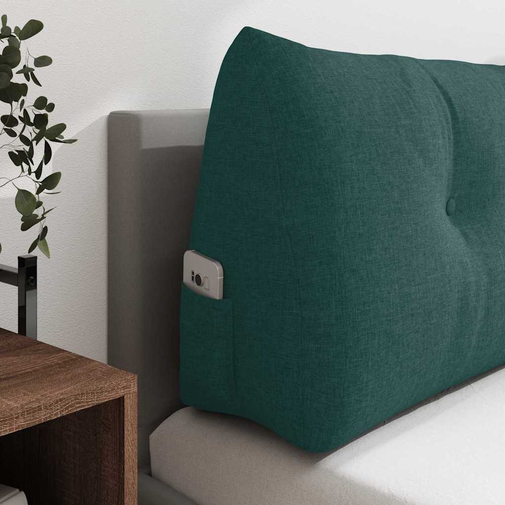Cuscino per Schiena Verde Scuro 140 x 24 x 50 cm Tessuto