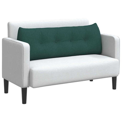 Cuscino per Schiena Verde Scuro 140 x 24 x 50 cm Tessuto