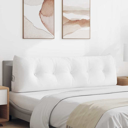 Cuscino per Schiena Bianco 160 x 24 x 50 cm Tessuto