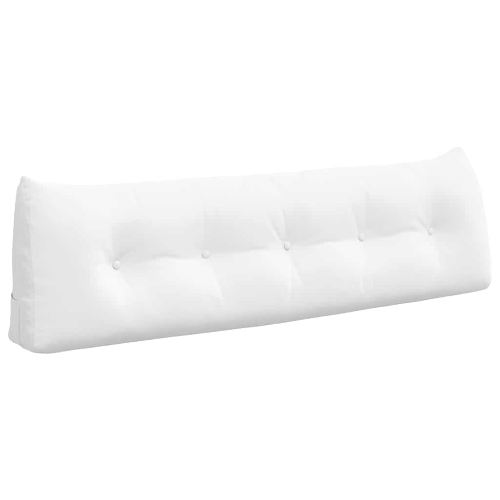 Cuscino per Schiena Bianco 160 x 24 x 50 cm Tessuto