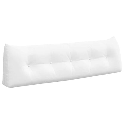 Cuscino per Schiena Bianco 160 x 24 x 50 cm Tessuto