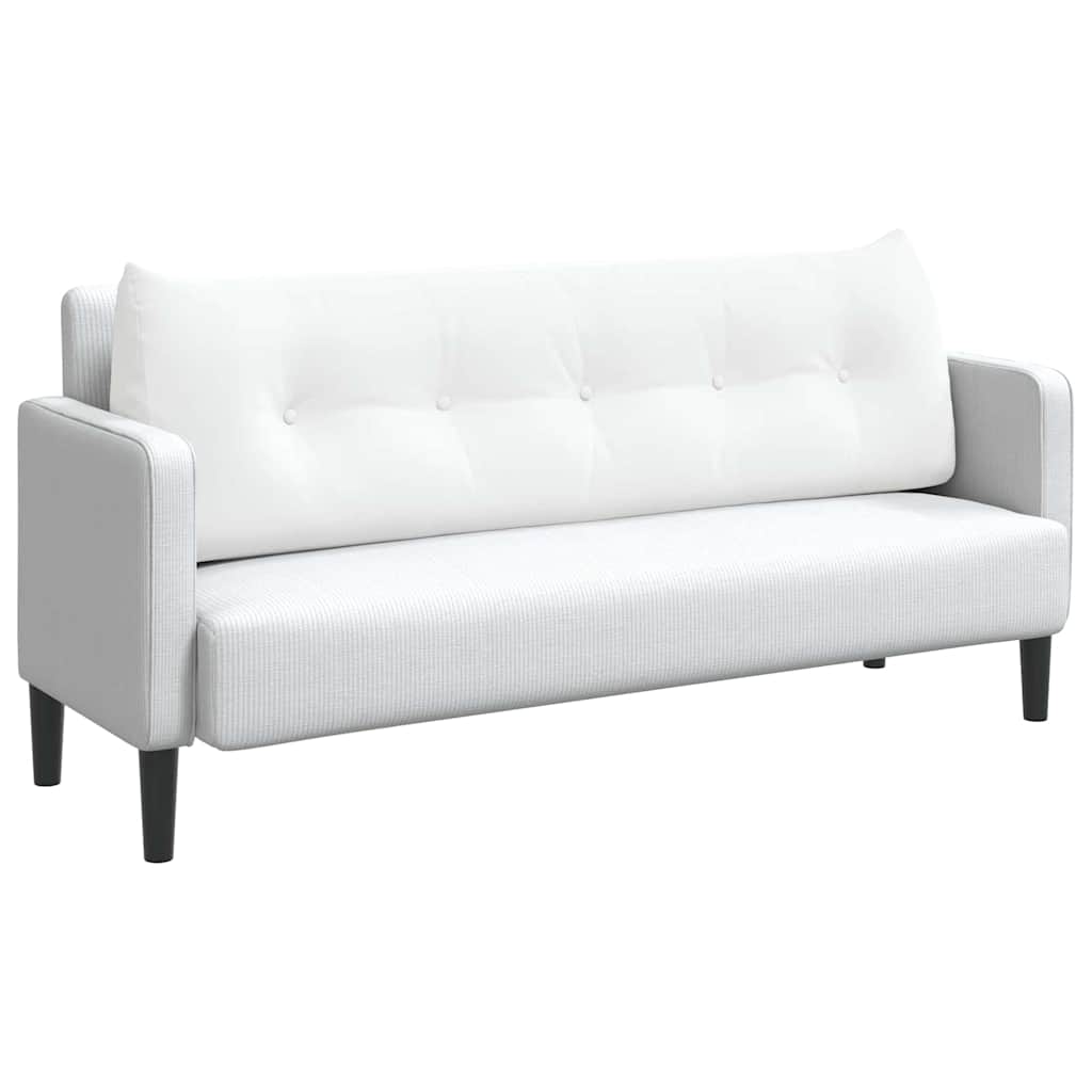 Cuscino per Schiena Bianco 160 x 24 x 50 cm Tessuto
