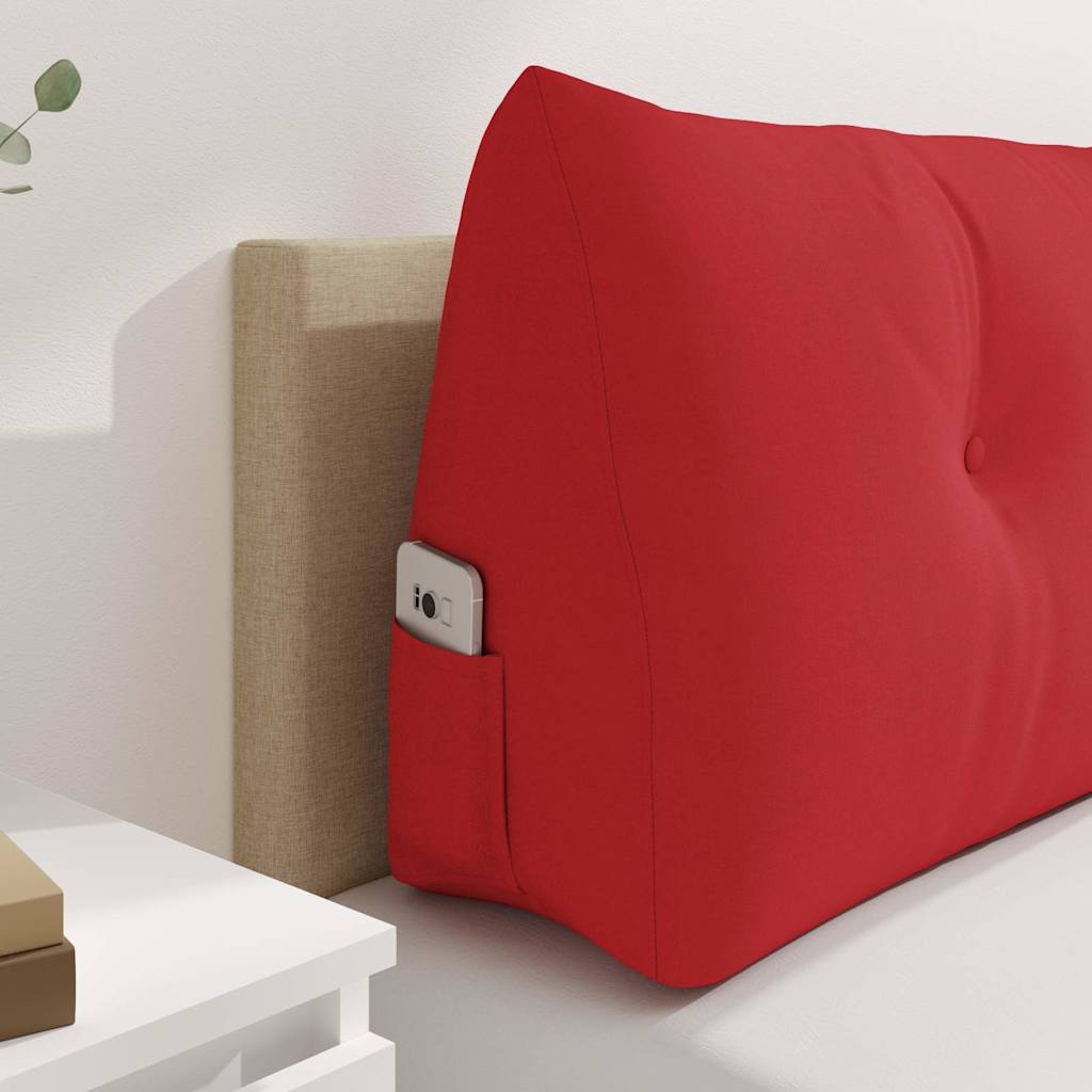 Cuscino per Schiena Rosso 200 x 24 x 50 cm Tessuto