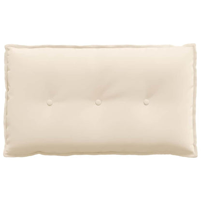 Cuscino per Schiena Beige 80 x 50 cm Tessuto in Microfibra