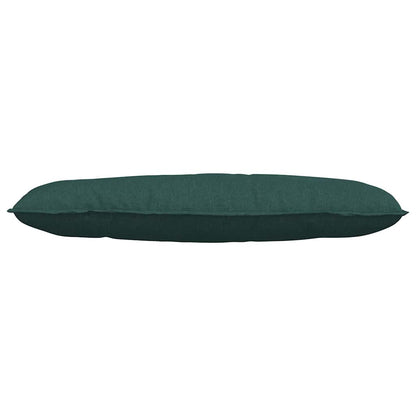 Cuscino per Schiena Verde Scuro 120 x 19 x 50 cm Tessuto