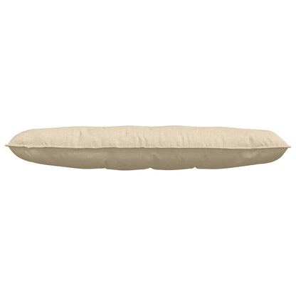 Cuscino per Schiena Crema 140 x 19 x 50 cm Tessuto