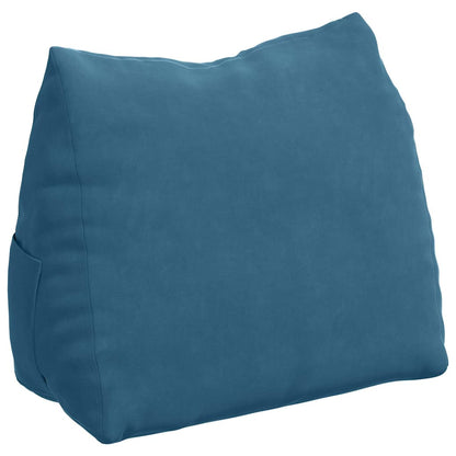 Cuscino per Schiena Blu 60 x 20 x 50 cm Tessuto in Cords