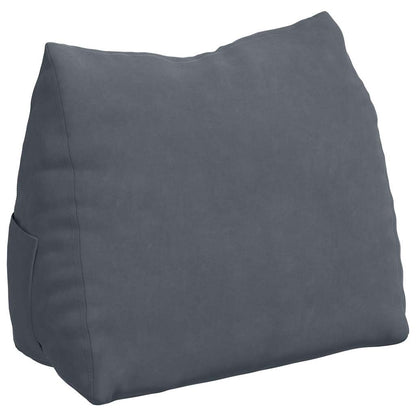 Cuscino per Schiena Grigio scuro 60 x 20 x 50 cm